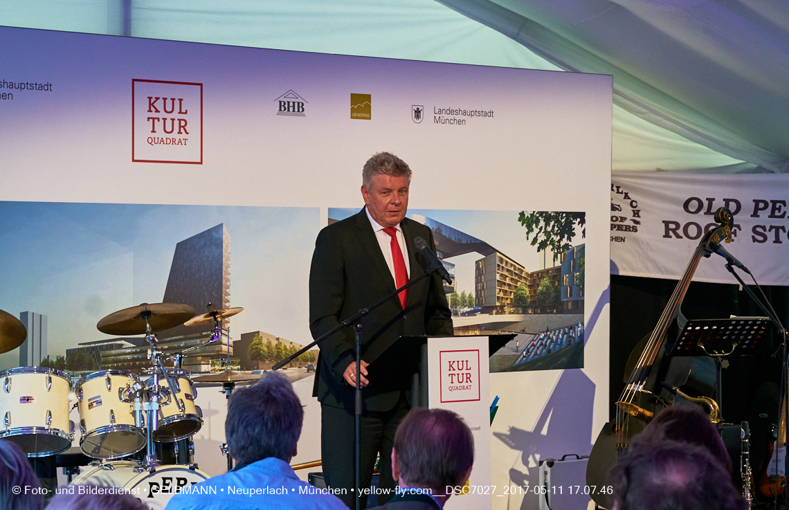 11. Mai 2017 - Grundsteinlegung für die LOGE und dem Kulturquadrat in Neuperlach